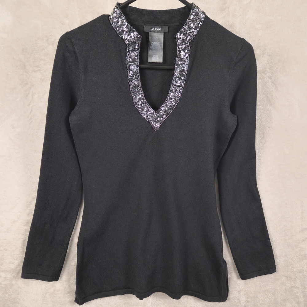 Alfani‎ Sweater Black Size S
